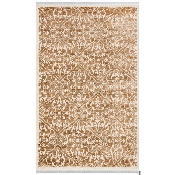 Safavieh Bohemian Hand Woven Medium Rectangle RugBrown & Beige 5 x 8 ft. BOH801A-5 - main